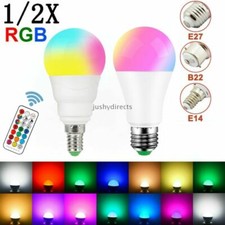 E14 E27 RGB LED Light Bulb 12
