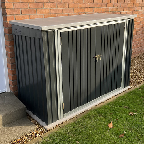 7x3ft metal pent garden - metal,