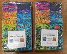 Special 2 X Benartex Poured Color  Precut Strip Pie / jelly roll 100%  Cotton  