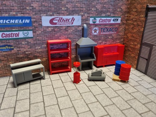 Garage scene accessories - garage, for