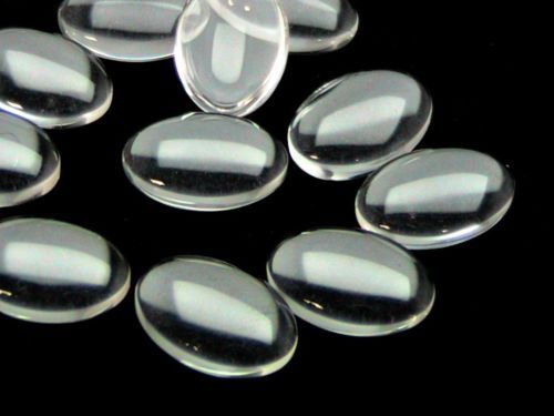 Transparent glass oval - transparent,