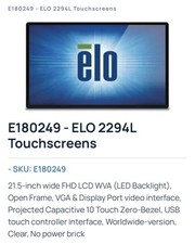 ELO 2294L 21.5 PCAP Monitor