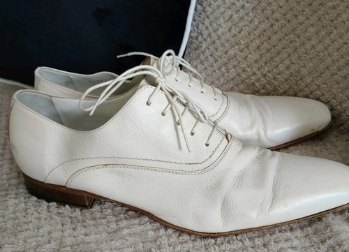 Stemar white leather oxford - white,