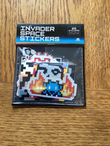 Space invader art - sticker, set