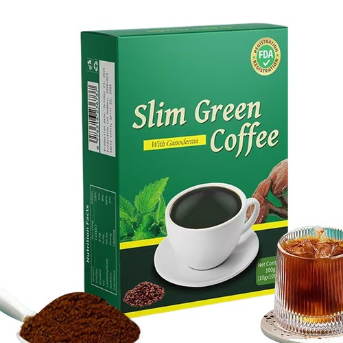 Slim green coffee with - green,