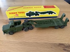 Vintage Dinky Supertoys 660 Thorneycroft Mighty Antar tank transporter
