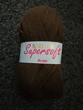 500g Sirdar Aran Yarn, New, Brown