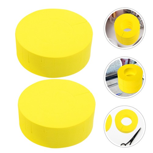 6pcs yellow hair curling - 6pcs,