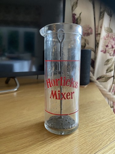 Vintage glass 8oz horlicks - 8oz,