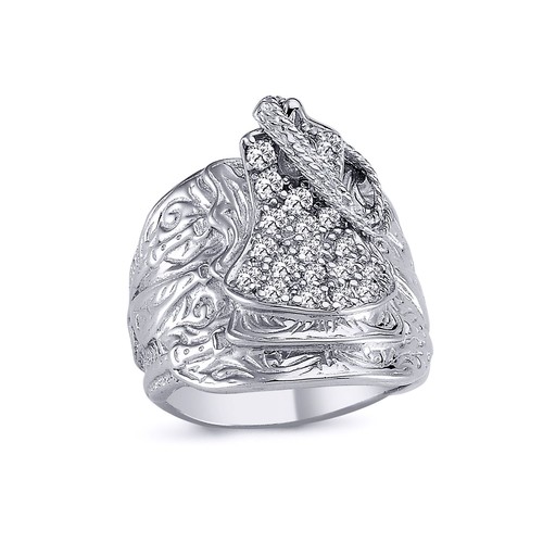 Mens rhodium plated silver - rhodium,