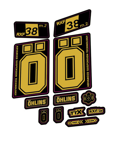 Ohlins rxf fork - 38, decal