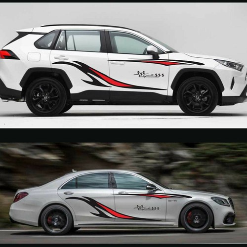 Sports car sticker van - van,