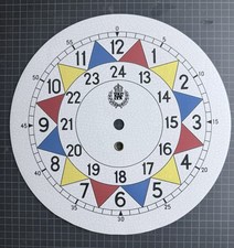 Repro WW2 RAF Sector Clock Dial. Refurbished Metal Dial With Sector Dial Print  