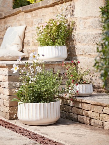 Sand fluted planters for - sand,