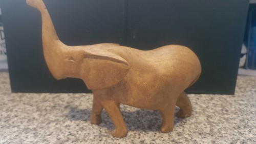 Wooden elephant hand carved - wooden,