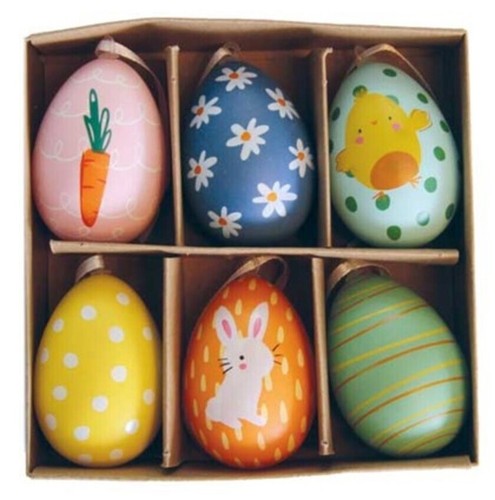 Hanging easter eggs medium - 6,