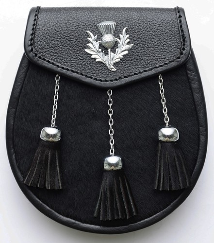 Black calf skin thistle - black,
