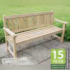5FT 3 SEATER WOODEN GARDEN