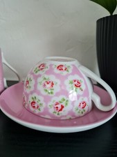 Cath Kidston Provance Pink Rose Cup,  Saucer And Mug. Mug Is Used 