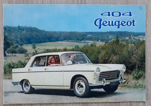 Peugeot 404 saloon brochure - 404,