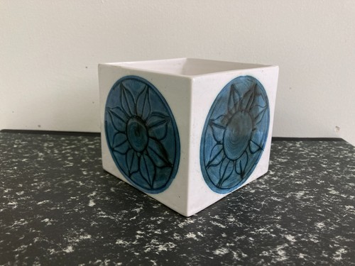 Troika pottery cube jar - troika,