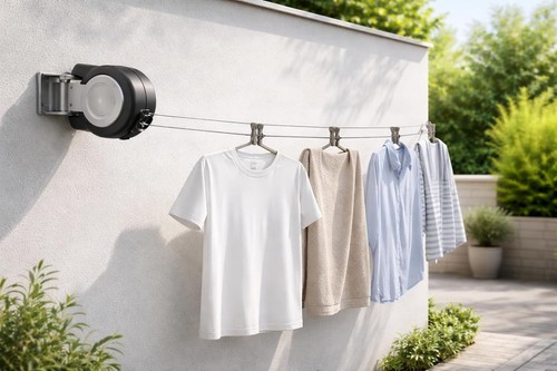 Clothes line retractable wall - retractable,