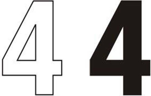 Black white self adhesive - 3",
