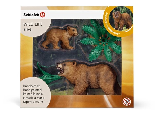 Schleich grizzly bear set - bear,