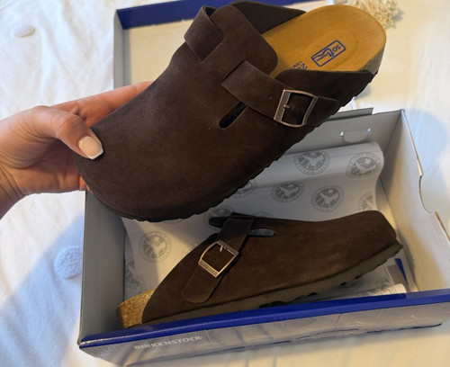 Birkenstock boston brown suede - boston,