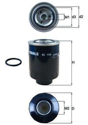 Mahle 135d fuel - mahle, fits