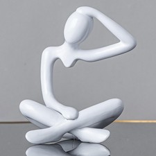 Thinker, abstract statue, modern sculpture collection, decorative figurine,