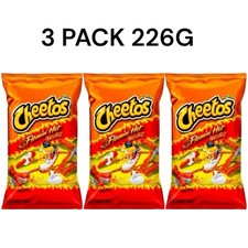 3 x Cheetos Flaming Hot Crunchy 226g (8oz) American Cheetos Snacks USA Import