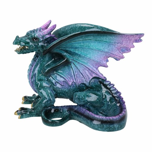 Blue dragon lying resin - blue,