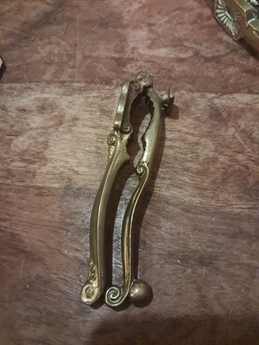 Vintage brass nutcracker with - brass,