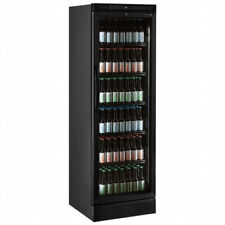 CEV425 GLASS DOOR BLACK COOLER DRINKS DISPLAY FRIDGE GRADED + DELIVERY £549