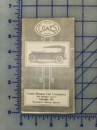 1922 coats steam - steam, brochure
