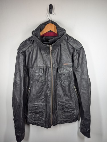 Superdry leather jacket - superdry,