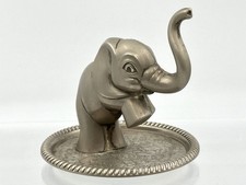Vintage Seba Silver Plated Elephant Ring Holder Made In England 