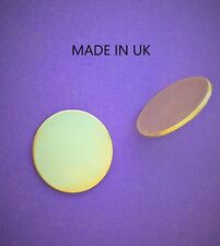 BRASS DISCS BLANKS 2mm thick metal choose 16mm upto 60mm dia. Deburred UK MADE