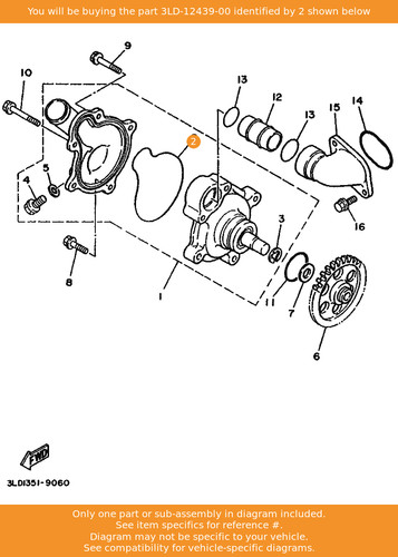 Yamaha ring 3ld - o-ring,, 3ld-12439-00