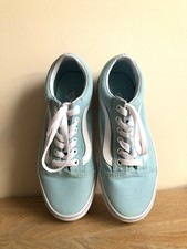 VANS Old Skool Crystal Blue White Shoes Size 4