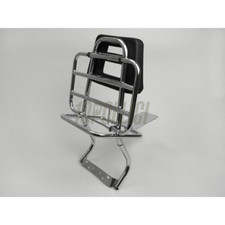 Portapacchi posteriore MOTO NOSTRA Vespa PX, PE con schienale - cromato