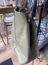 Mulberry Bag Sage Green With Navy Handles New Con