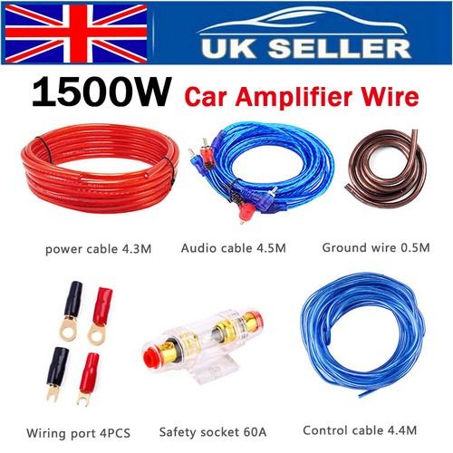 1500w car amplifier - wiring, kit