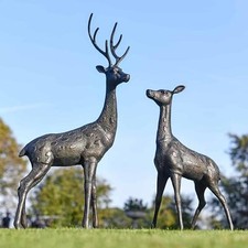 Pair of Aged Verdigris "Apollo