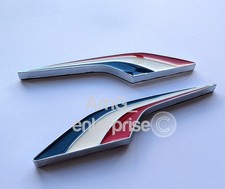 Side Wing Chrome France Tricolore Badges for Peugeot Partner RCZ Expert Boxer