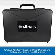 Citronic ABS Carry Case For Mixer Microphone DJ Equipment Solid Hard Flightcase