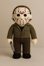 Friday 13th Jason Voorhees Halloween Knitted Knitting DK Pattern Only 25cm Tall