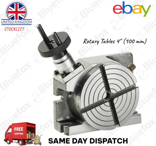 100mm 4 slot rotary table - 4",