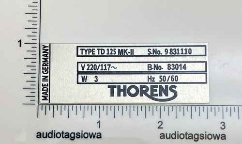 Thorens td125 mk2 turntable - td125,